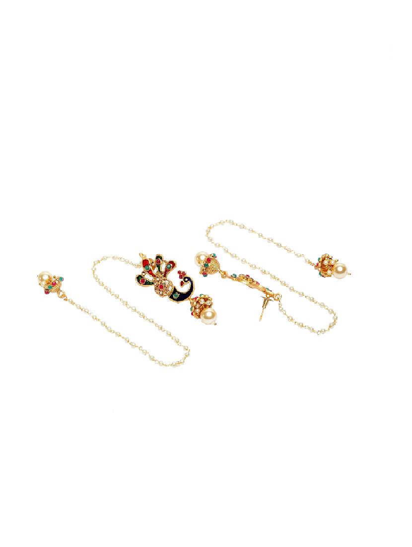 multi colored metal drop earring - 16780366 - Zoom Image - 2