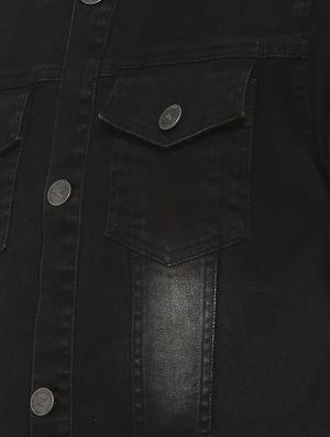 black washed denim jacket - 16780393 - Standard Image - 5