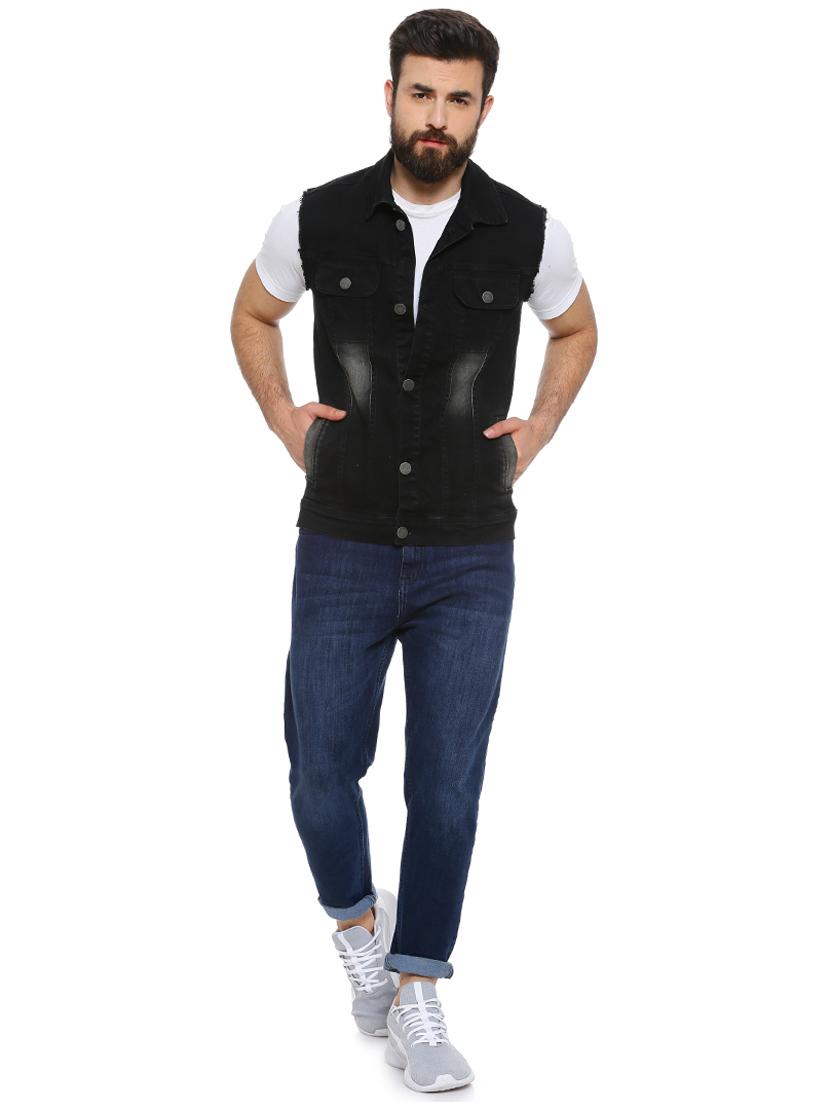 black washed denim jacket - 16780396 - Zoom Image - 4