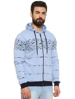 blue printed sweatshirt - 16780417 - Standard Image - 2
