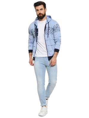 blue printed sweatshirt - 16780417 - Standard Image - 4