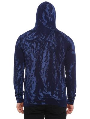 navy blue printed sweatshirt - 16780425 - Standard Image - 3