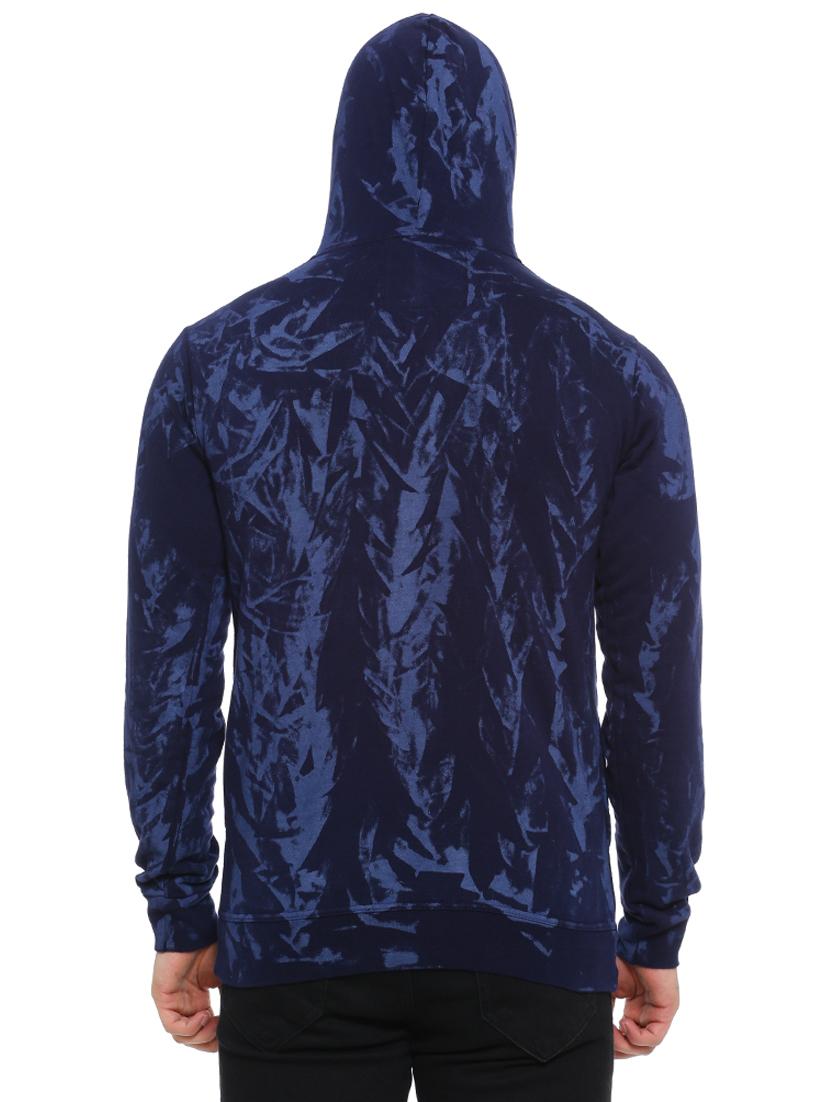navy blue printed sweatshirt - 16780425 - Zoom Image - 3