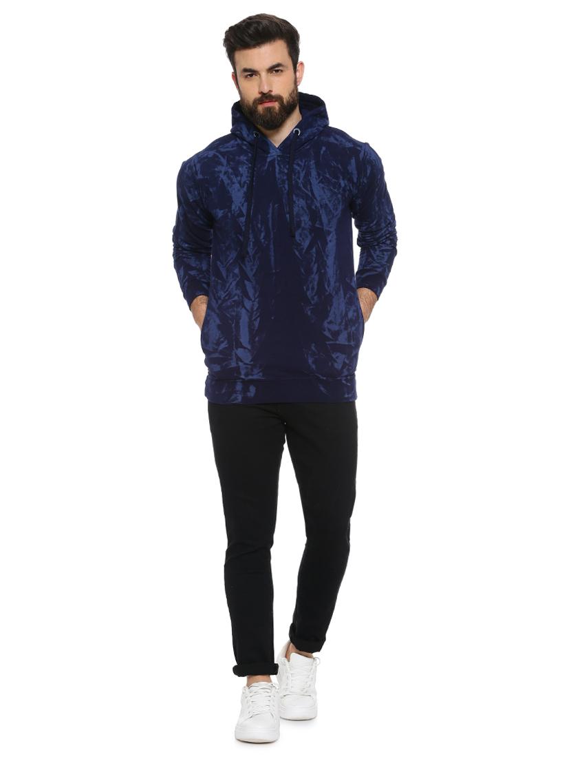 navy blue printed sweatshirt - 16780425 - Zoom Image - 4