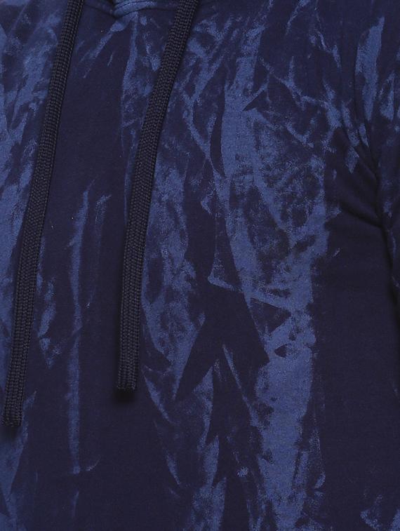 navy blue printed sweatshirt - 16780425 - Zoom Image - 5