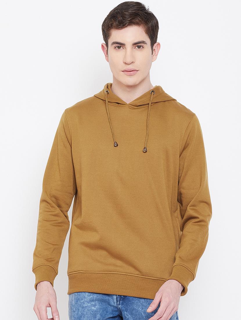 brown solid sweatshirt - 16780584 - Zoom Image - 1