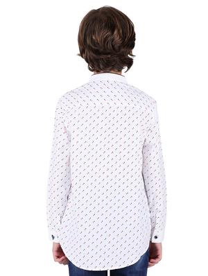 long sleeved curved hem shirt - 16780761 - Standard Image - 3