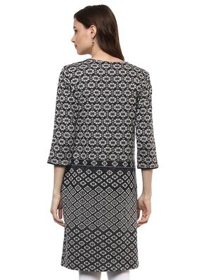 floral straight kurta - 16781910 - Standard Image - 3