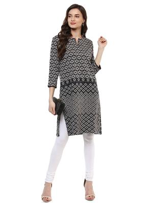 floral straight kurta - 16781910 - Standard Image - 4