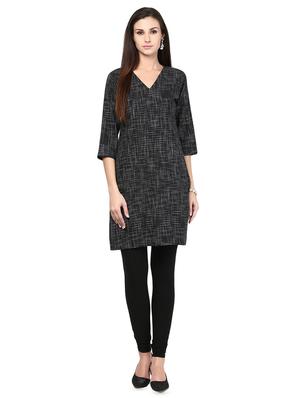 printed straight kurta - 16781940 - Standard Image - 4