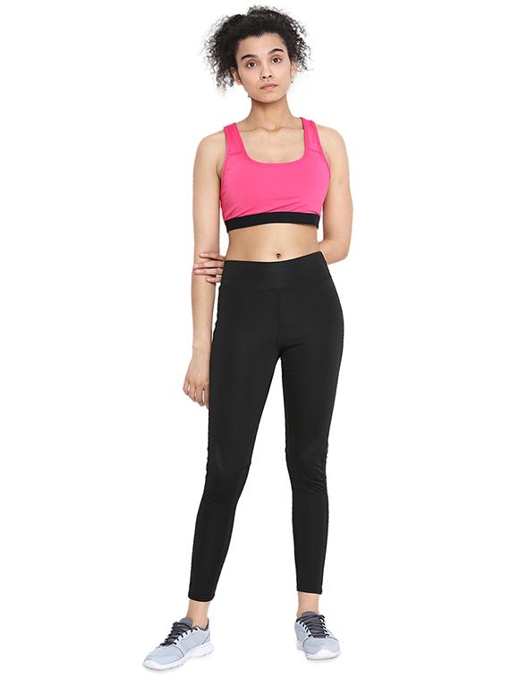 racer back solid sports bra - 16781996 - Zoom Image - 4