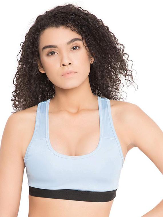 racer back solid sports bra - 16782005 - Zoom Image - 1