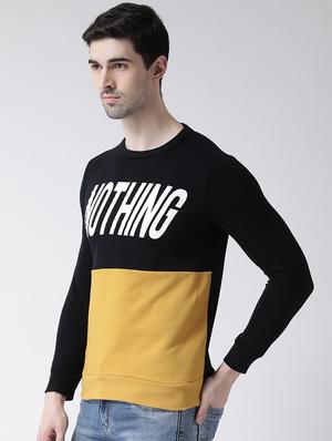 black chest printed sweatshirt - 16782453 - Standard Image - 3