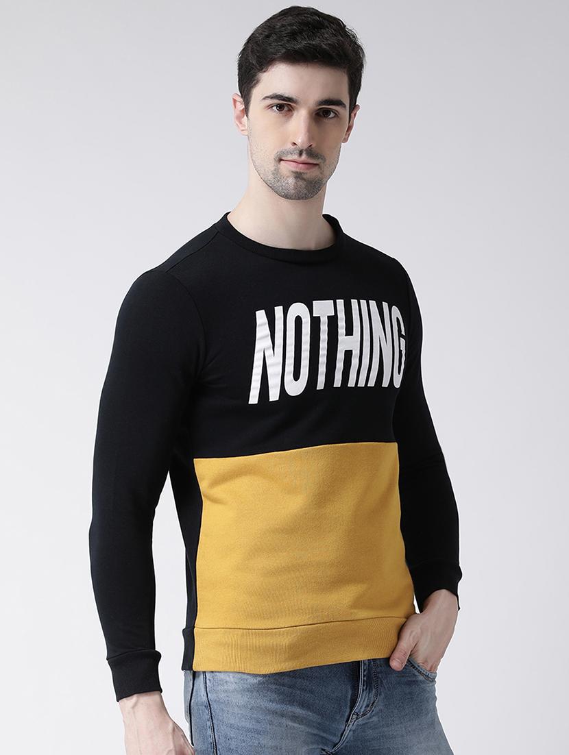 black chest printed sweatshirt - 16782453 - Zoom Image - 2