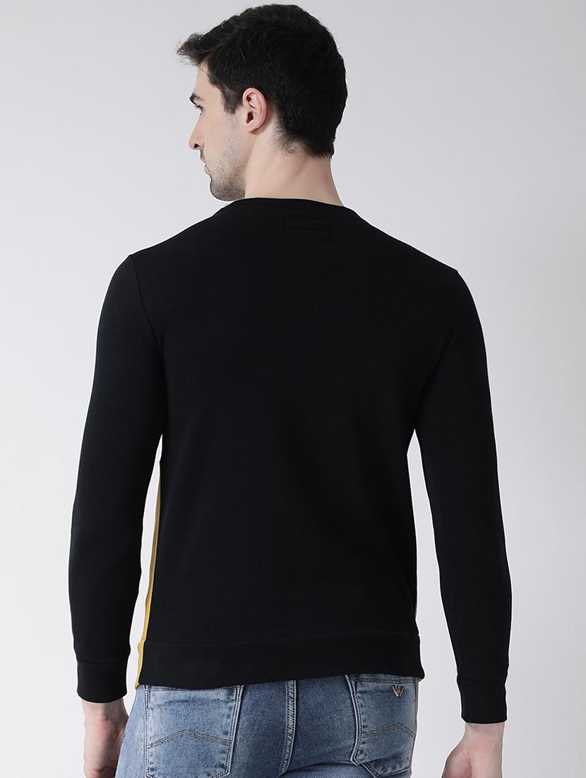 black chest printed sweatshirt - 16782453 - Zoom Image - 4