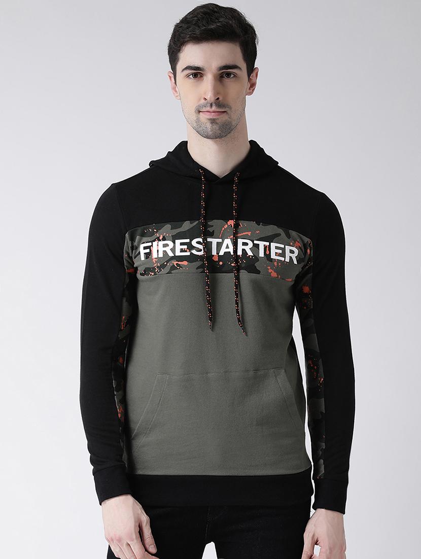 green chest printed sweatshirt - 16782462 - Zoom Image - 1