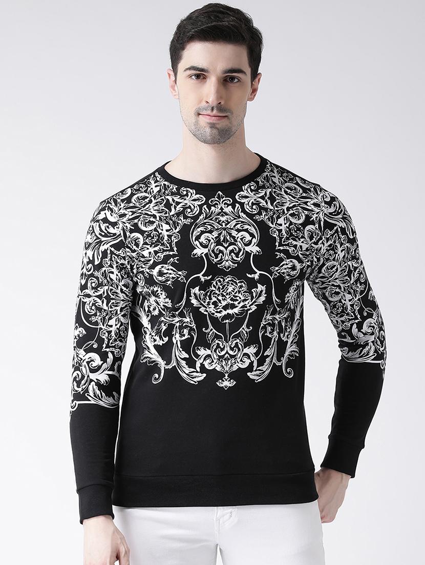 black chest printed sweatshirt - 16782463 - Zoom Image - 1