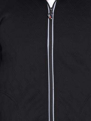 black solid casual jacket - 16782863 - Standard Image - 5