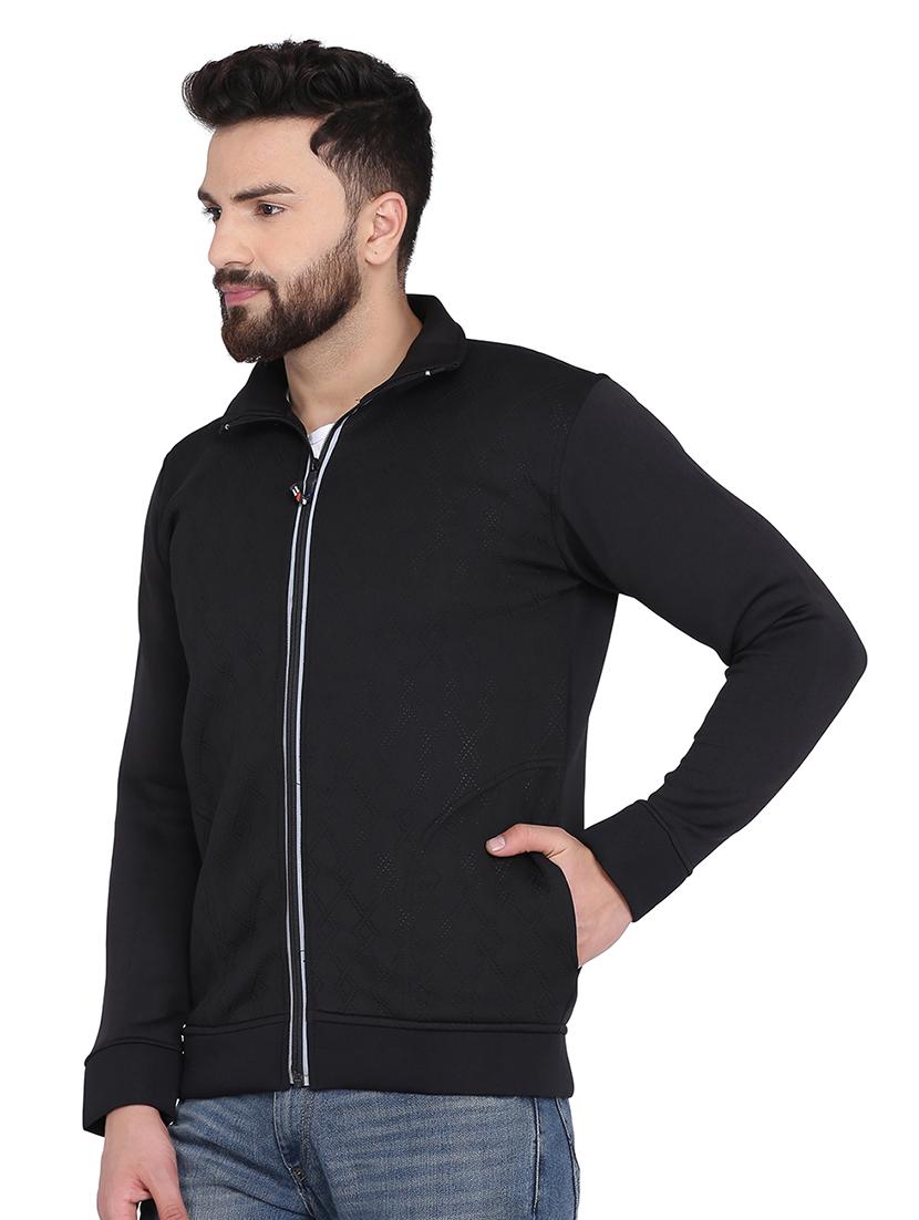 black solid casual jacket - 16782863 - Zoom Image - 2