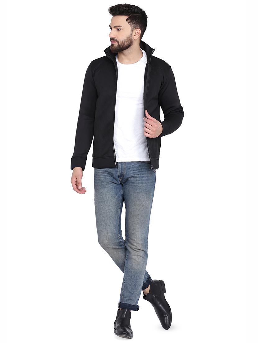 black solid casual jacket - 16782863 - Zoom Image - 4