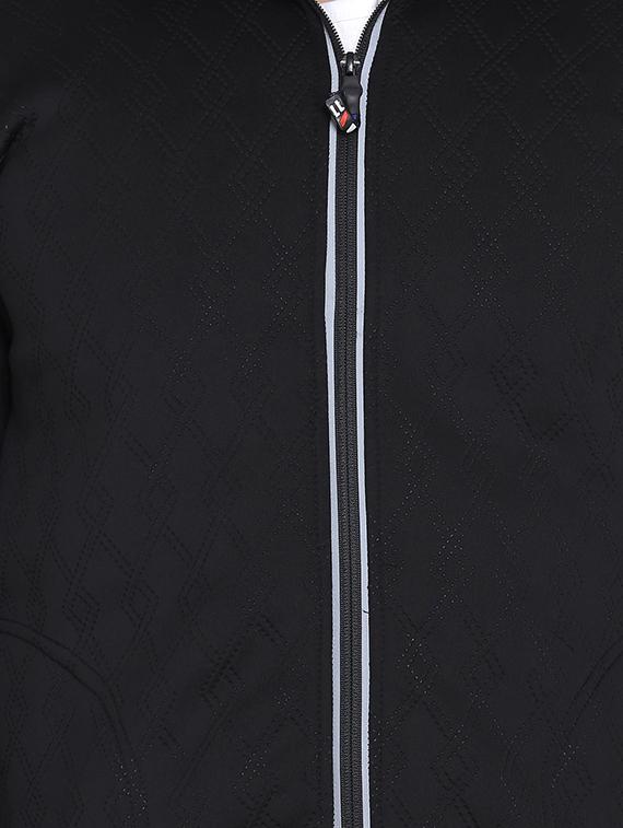 black solid casual jacket - 16782863 - Zoom Image - 5
