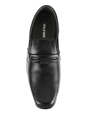 black leather slip ons - 16783040 - Standard Image - 4