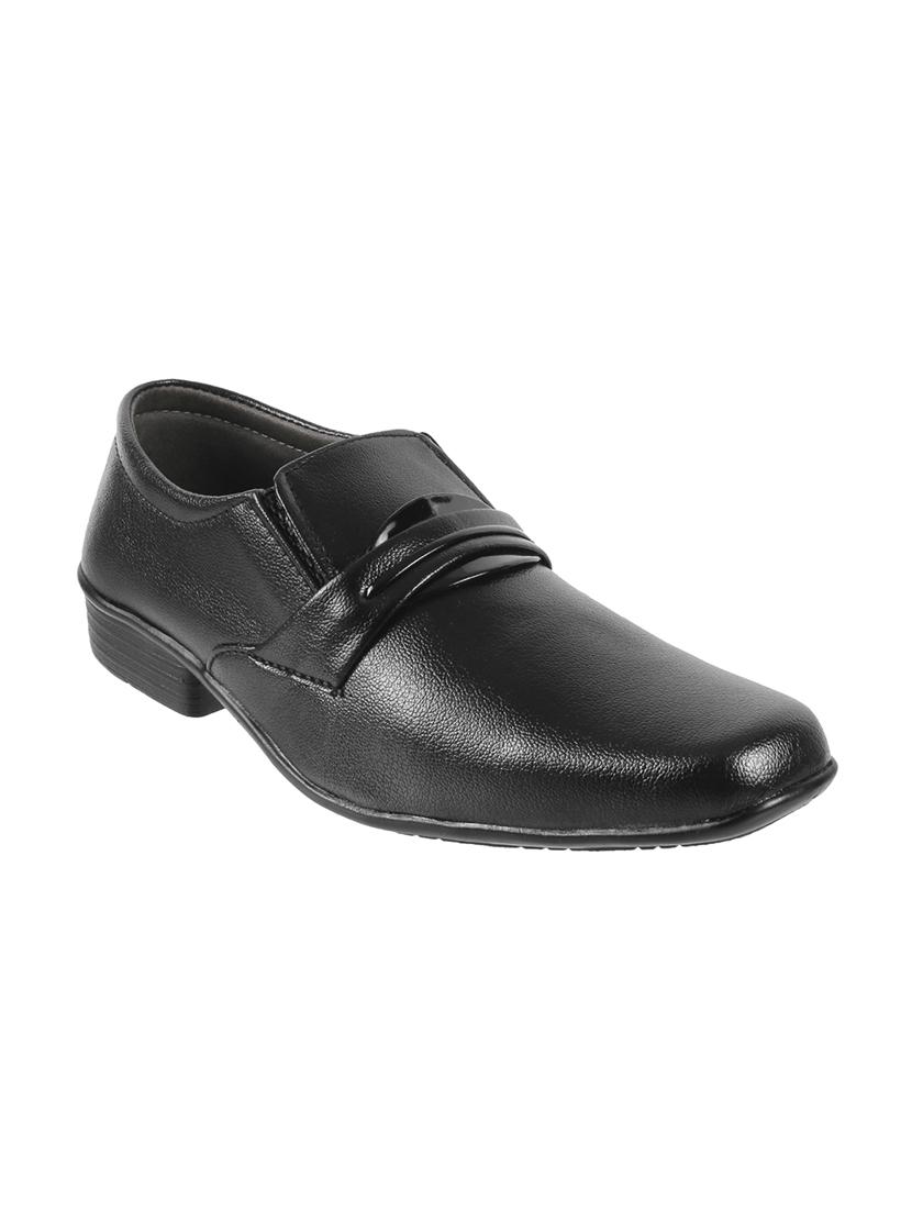 black leather slip ons - 16783040 - Zoom Image - 1