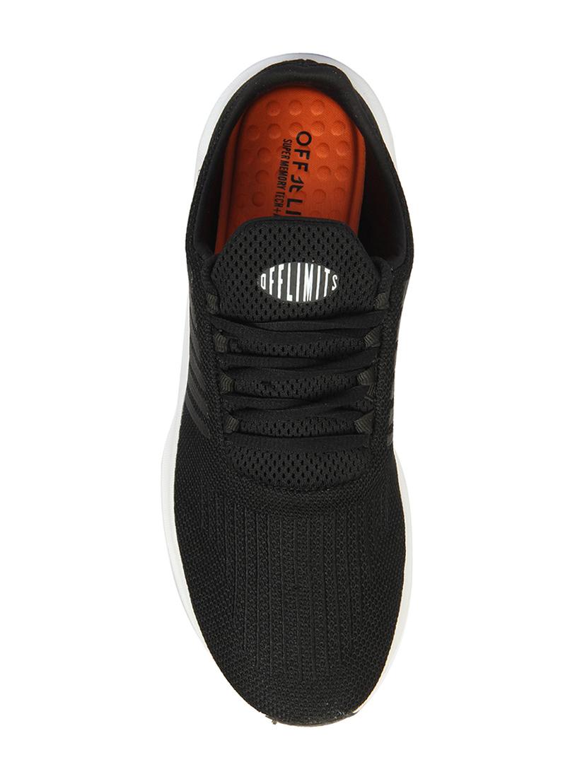 black fabric lace up sport shoes - 16783350 - Zoom Image - 3