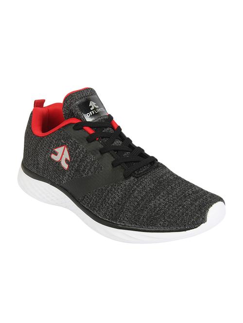 black lace up sport shoes - 16783353 - Standard Image - 1