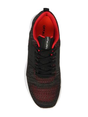 black fabric lace up sport shoes - 16783356 - Standard Image - 3