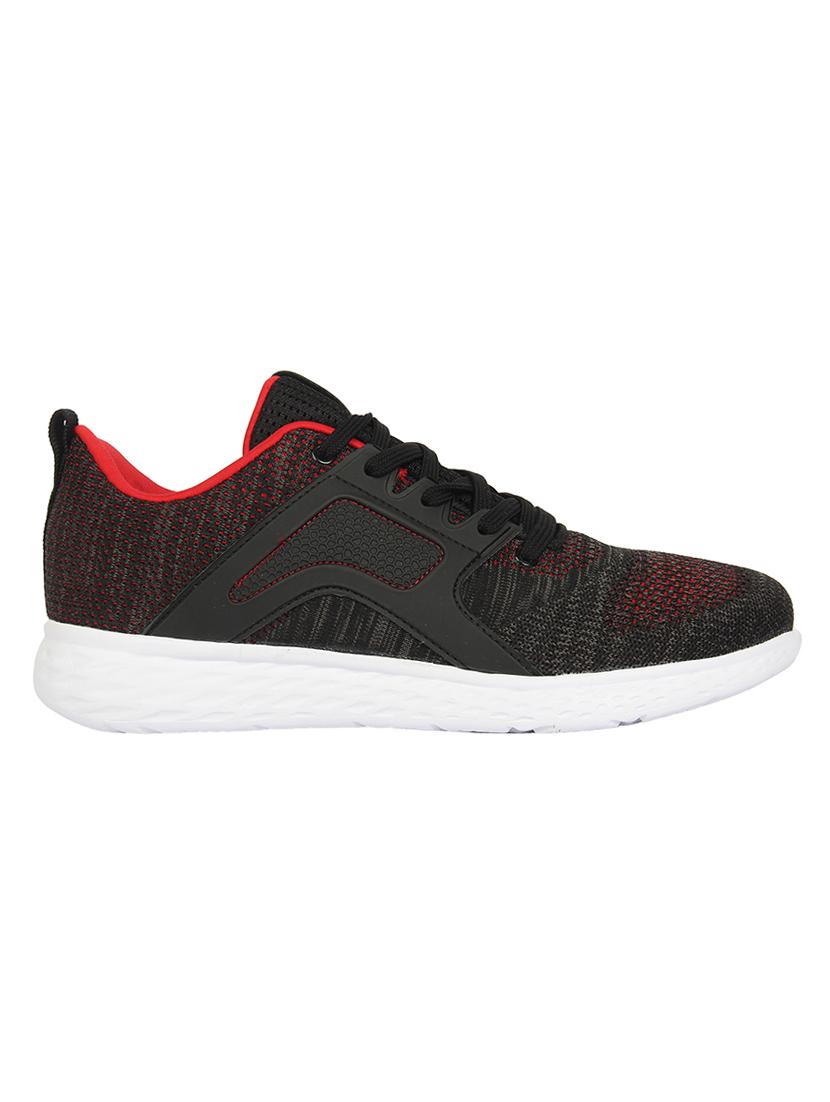 black fabric lace up sport shoes - 16783356 - Zoom Image - 2