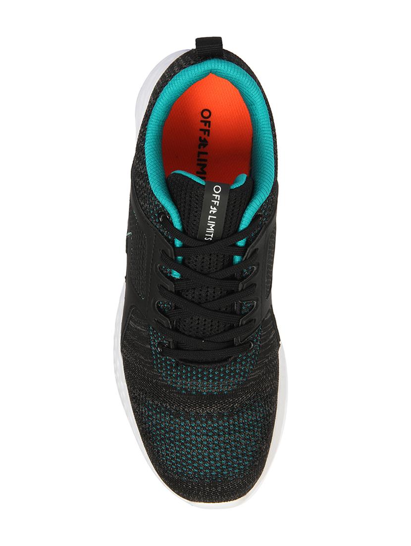 black fabric lace up sport shoes - 16783357 - Zoom Image - 3