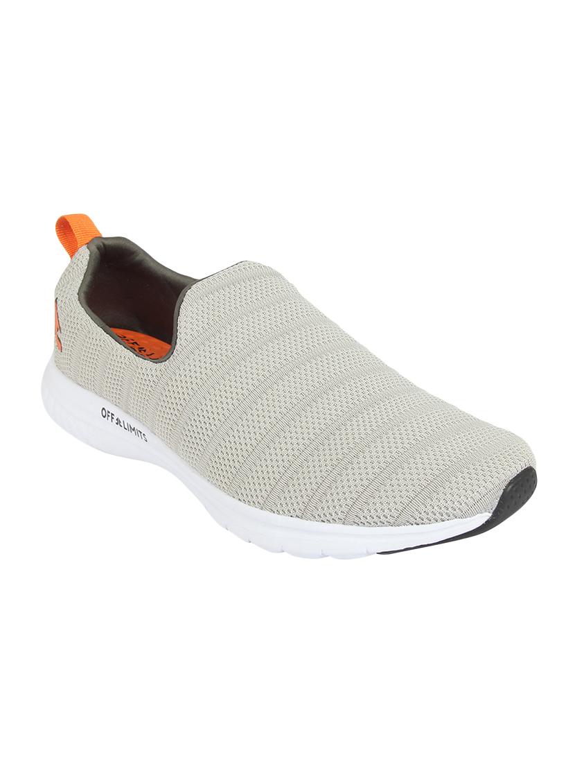 grey fabric slipon sport shoes - 16783361 - Zoom Image - 1