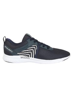 navy mesh lace up sport shoes - 16783362 - Standard Image - 2