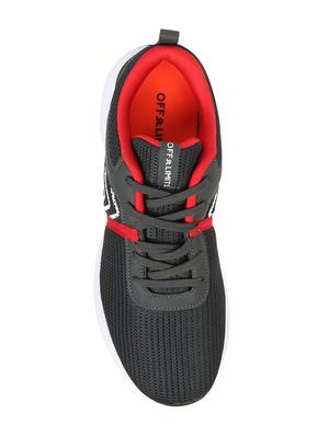 grey mesh lace up sport shoes - 16783363 - Standard Image - 3
