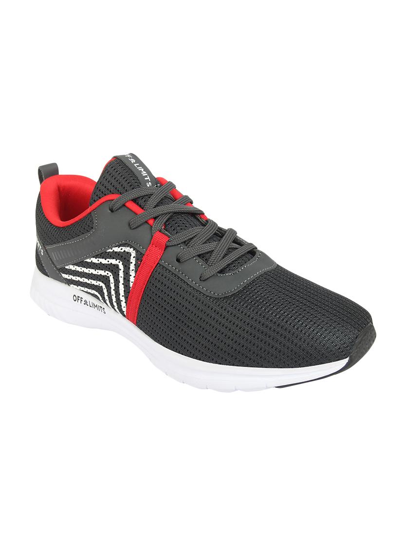 grey mesh lace up sport shoes - 16783363 - Zoom Image - 1
