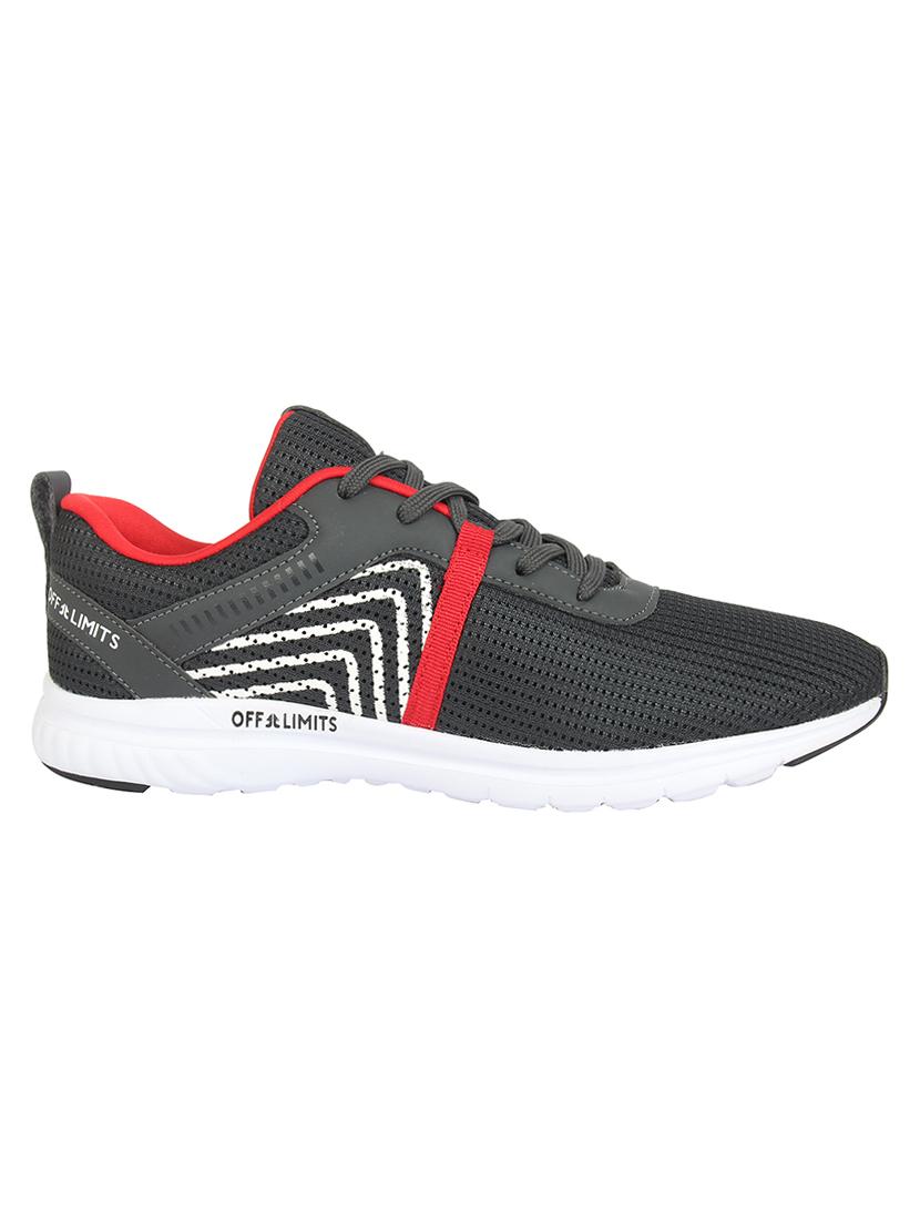 grey mesh lace up sport shoes - 16783363 - Zoom Image - 2