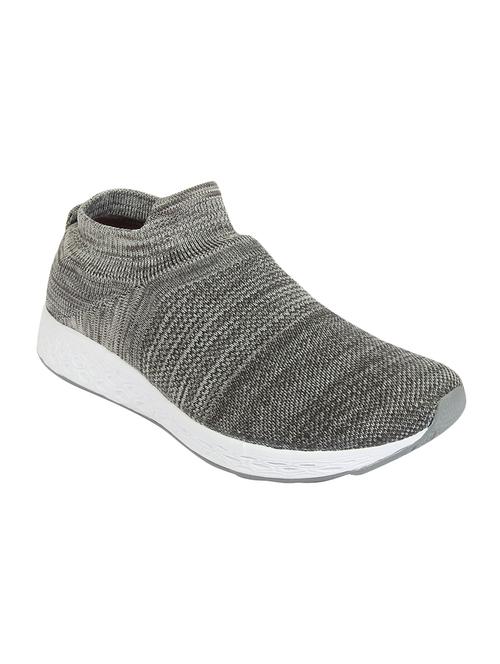 grey fabric slipon sport shoes - 16783367 - Standard Image - 1