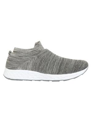 grey fabric slipon sport shoes - 16783367 - Standard Image - 2