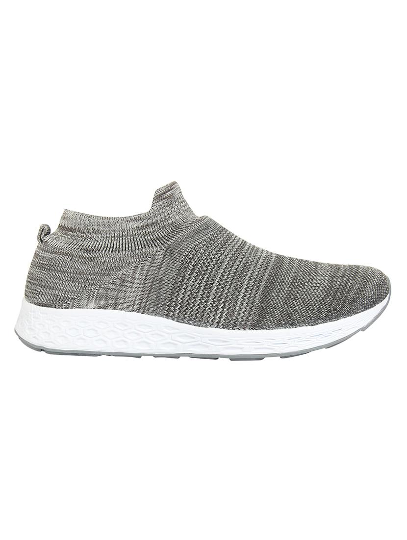 grey fabric slipon sport shoes - 16783367 - Zoom Image - 2