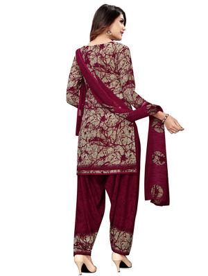 printed unstitched suit - 16783386 - Standard Image - 2
