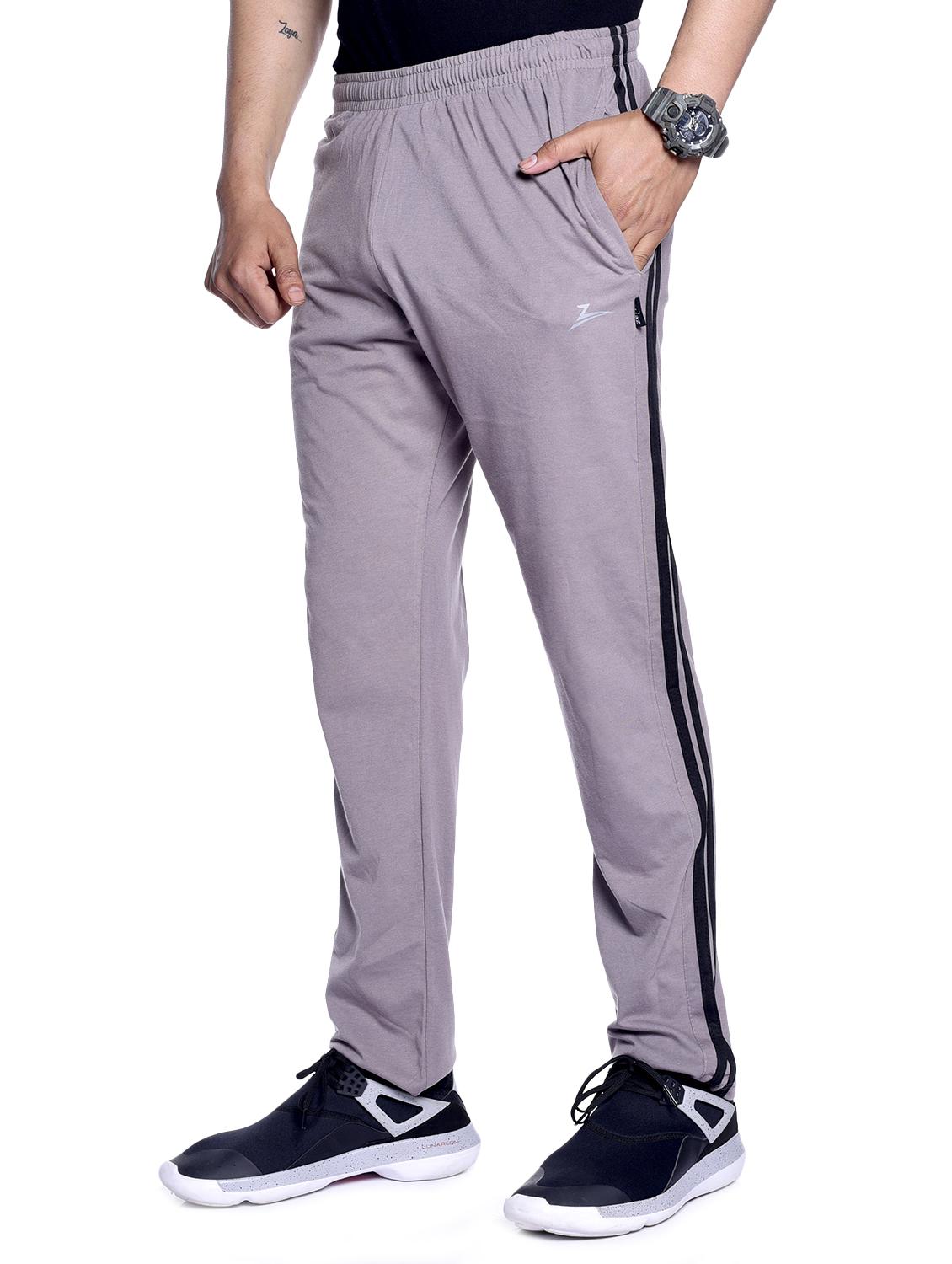 grey side striped full length track pant - 16783441 - Zoom Image - 2