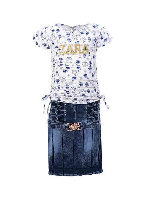 white cotton blend regular twin sets - 16783464 - Very Small Image - 1