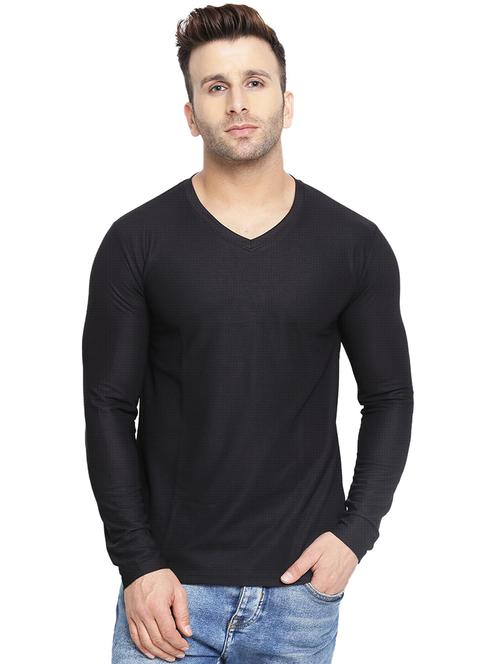 black solid t-shirt - 16783531 - Standard Image - 1