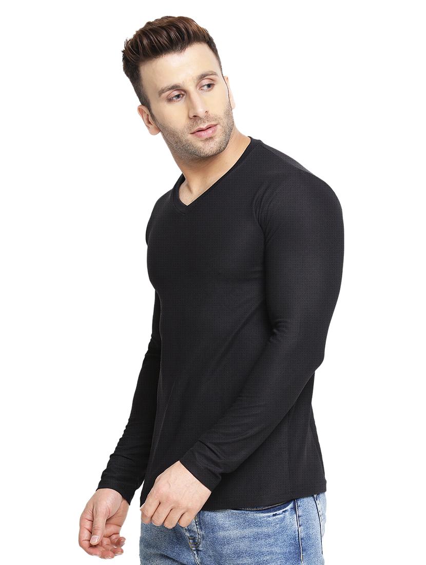 black solid t-shirt - 16783531 - Zoom Image - 2