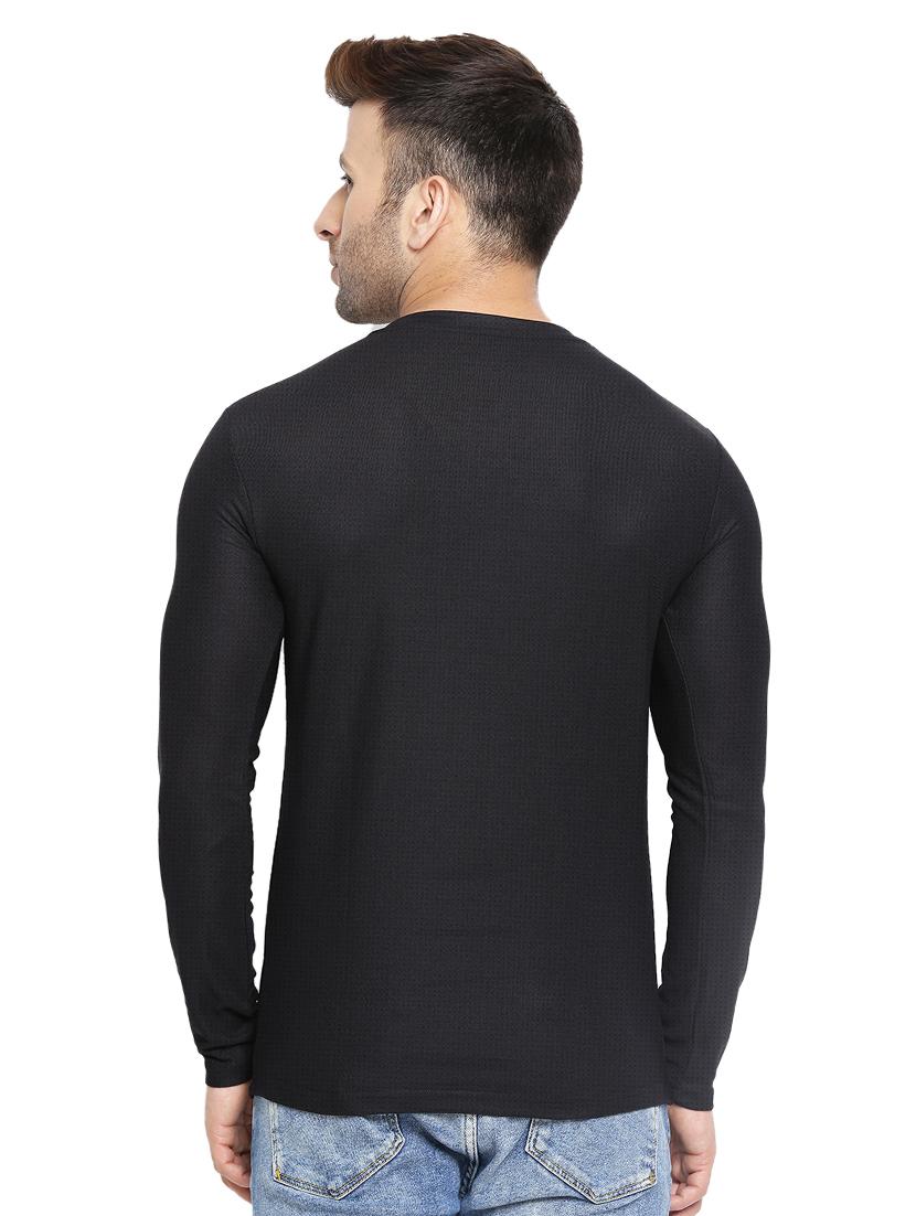 black solid t-shirt - 16783531 - Zoom Image - 3