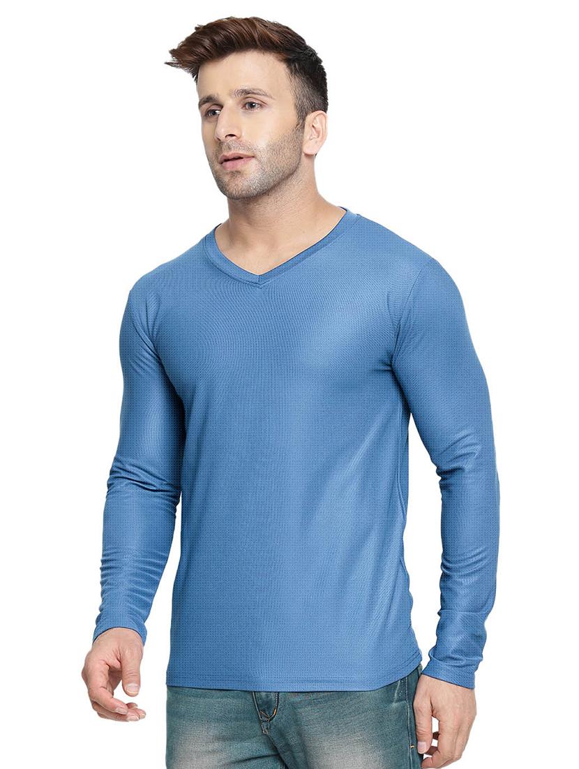 blue solid t-shirt - 16783534 - Zoom Image - 2