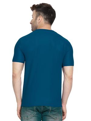 blue solid t-shirt - 16784250 - Standard Image - 3