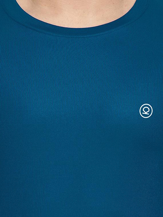 blue solid t-shirt - 16784250 - Zoom Image - 4