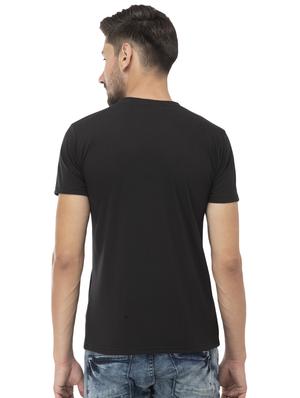 black typographic chest printed t-shirt - 16784416 - Standard Image - 3